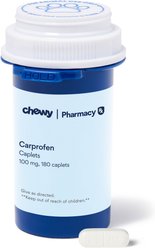 Carprofen (Generic) CAPLETS for Dogs, 100-mg, 180 caplets