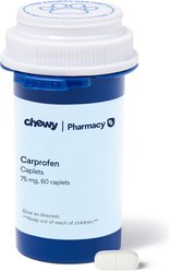 Carprofen (Generic) CAPLETS for Dogs, 75-mg, 60 caplets