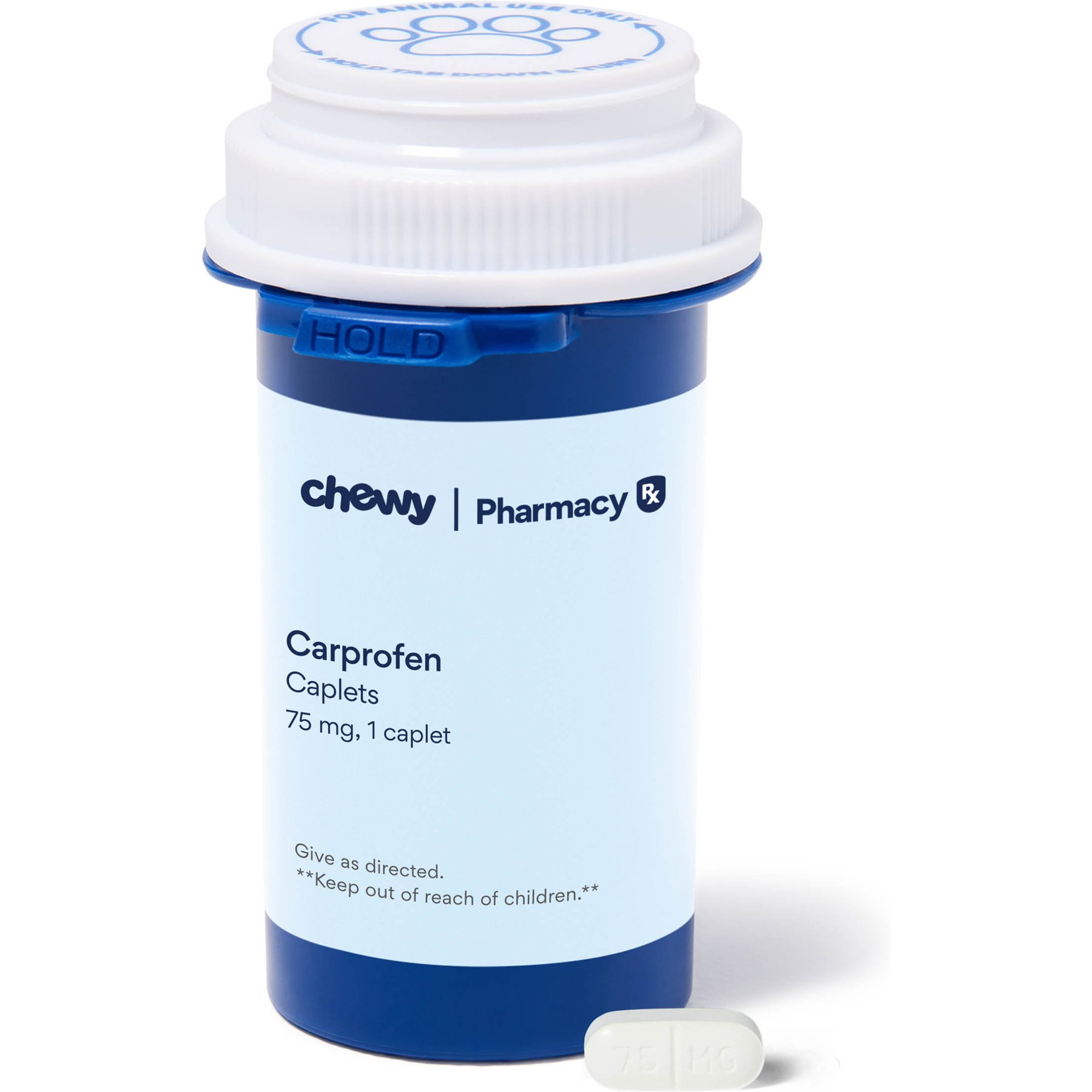 Carprofen (Generic) CAPLETS for Dogs, 75-mg, 60 caplets