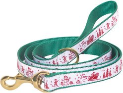 Up Country Christmas Toile Lead D-Ring Standard Dog Leash, Wide: 5-ft long, 1-in wide