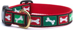 Up Country Christmas Bones Dog Collar, Wide: XX-Large