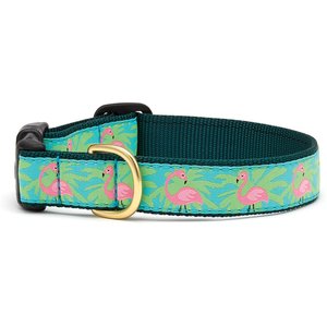 Up Country Flamingo Dog Collar, Narrow: Small