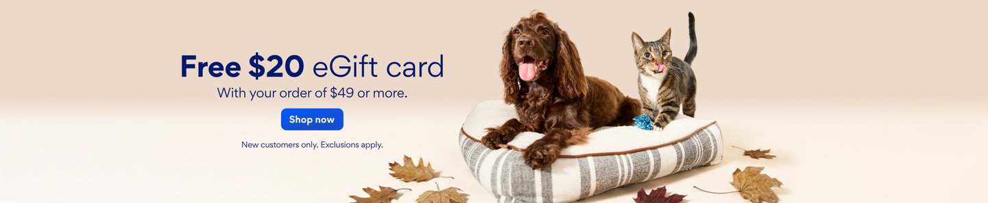 Free $20 eGift card With your $49+ order. Shop now New customers only. Exclusions apply.