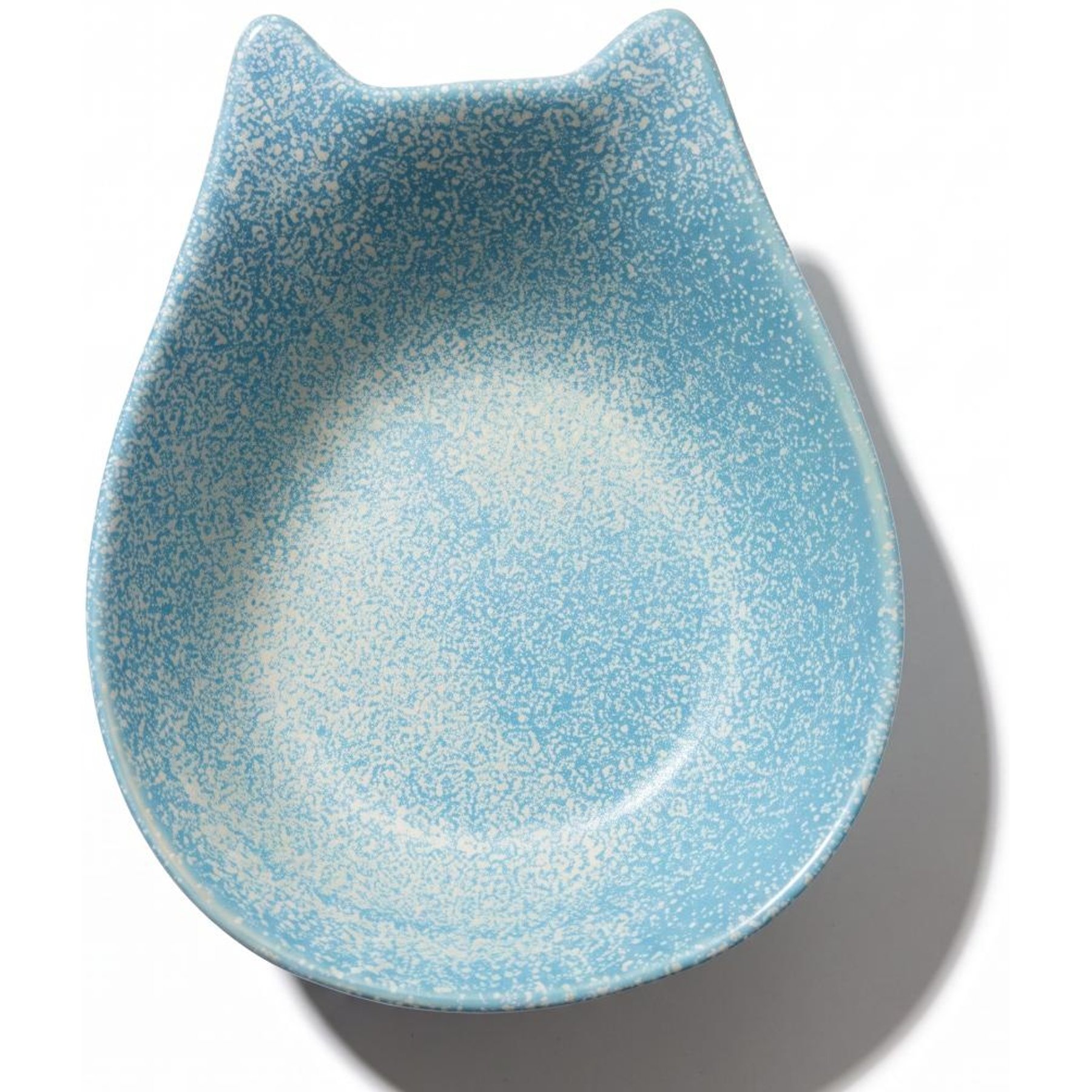 furrybaby Ceramic Tilted Dog & Cat Bowl, Small: 2-cup, Blue
