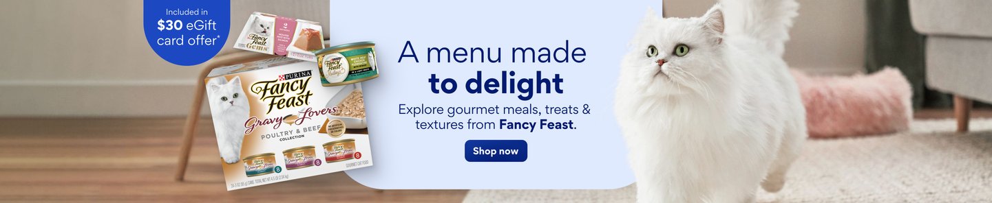 A menu made to delight. Explore gourmet meals, treats, and textures from Fancy Feast.
