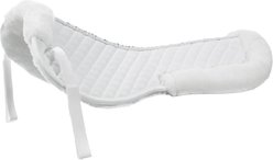 Equinavia Lund Ultrafleece Quilted Horse Half Pad, White, Small