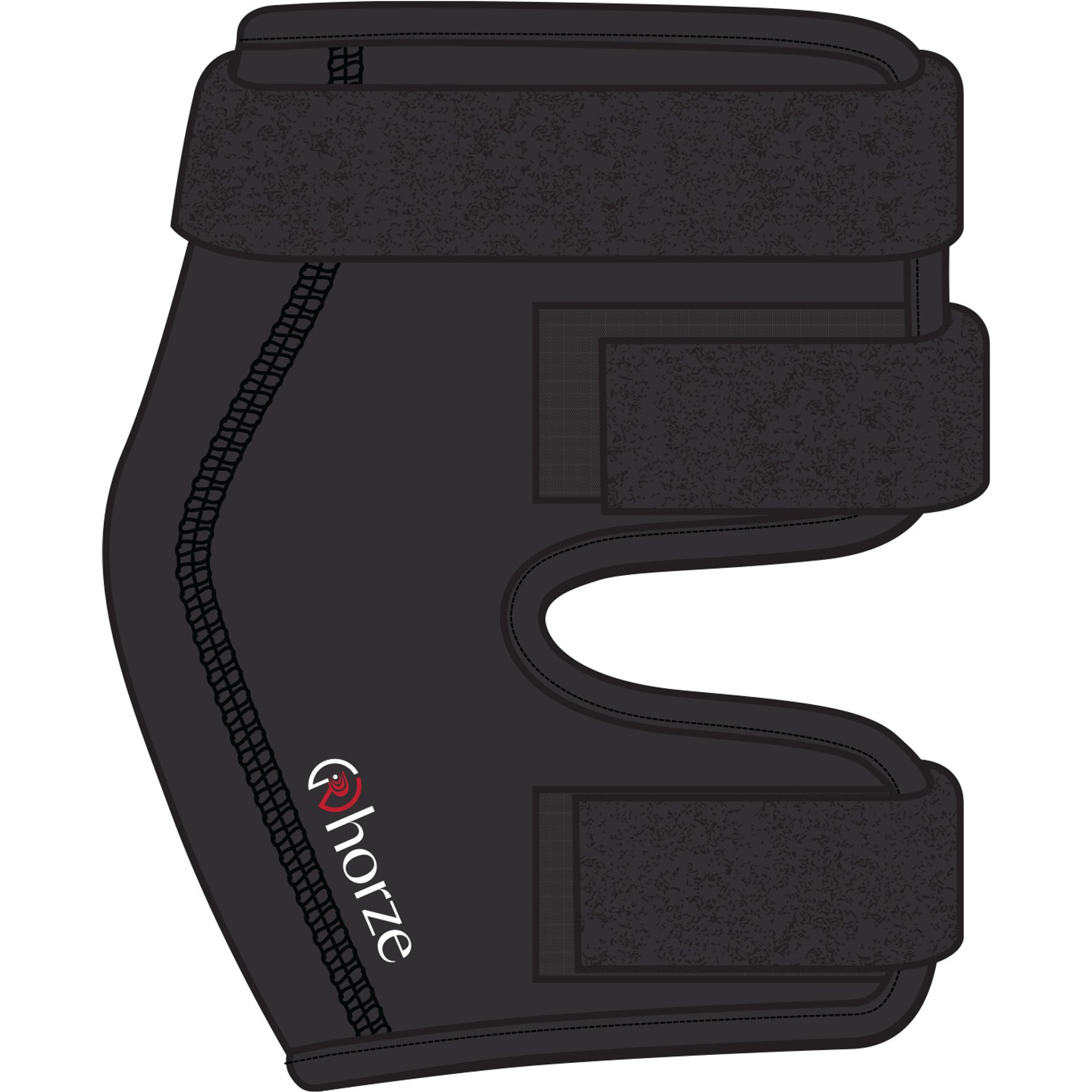 Horze Cairo Infrared Therapy Horse Hock Boots, Black, Small