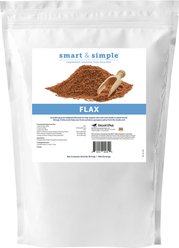 SmartPak Smart & Simple Flax Skin & Coat Supplement for Horses, 20.8-lb bag