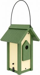 Dr. Pol Ecoflex A-Frame Retreat Ventilated Plastic Bird House, Green, Small