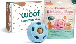 Woof Pupsicle Party Pack Buddy Pupsicle + Birthday Pops Bundle Balls Dog Toy, 2 count, Blue, Large