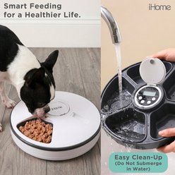 iHOME Smart Remote Controlled LCD Touch Control Panel & USB C Connection Automatic Plastic Dog Feeder slide 2 of 6