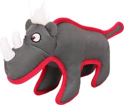 Pet Life Animal Dura-Chew Reinforce Stitched Durable Water Resistant Plush Chew Tugging Dog Toy, Grey