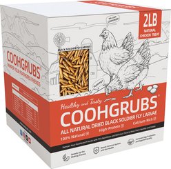 COOHGRUBS Dried Black Soldier Fly Larvae Chicken Treat, 2-lb box slide 1 of 8