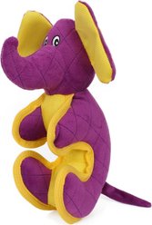 Pet Life Cartoon Funimal Plush Animal Squeak Chew Rope Tug Dog Toy, Purple