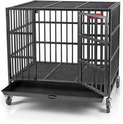 ProSelect Empire Single Door Steel Dog Crate, 41.25-in