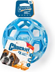Chuckit! Hol-EE Roller Exercise Ball Dog Toy, Blue, Large