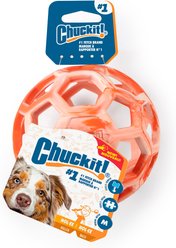 Chuckit! Hol-EE Roller Exercise Ball Dog Toy, Orange, Medium