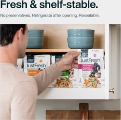 JustFoodForDogs JustFresh Home-Cooked Beef & Chicken Recipe Fresh Dog Food, 12-oz pouch, case of 8 slide 2 of 8