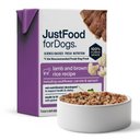 JustFoodForDogs Pantry Fresh Lamb & Brown Rice Fresh Dog Food, 12.5-oz pouch, case of 12