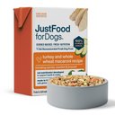 JustFoodForDogs Pantry Fresh Turkey & Whole Wheat Macaroni Fresh Dog Food, 12.5-oz pouch, case of 12