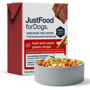JustFoodForDogs Pantry Fresh Beef & Russet Potato Fresh Dog Food, 12.5-oz pouch, case of 6