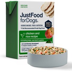 JustFoodForDogs Pantry Fresh Chicken & White Rice Fresh Dog Food, 12.5-oz pouch, case of 6