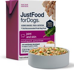 JustFoodForDogs PantryFresh Joint & Skin Support Recipe Fresh Dog Food, 12.5-oz pouch, case of 12