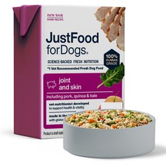 JustFoodForDogs PantryFresh Joint & Skin Support Recipe Fresh Dog Food, 12.5-oz pouch, case of 12