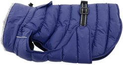 Doggie Design Alpine Extreme Weather Puffer Solid Water Resistant Dog Coat, Navy Blue, Large