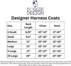 Doggie Design Top Dog Flight Harness Solid Dog Coat, Black, 2X-Large slide 2 of 5