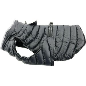Doggie Design Alpine Extreme Weather Puffer Solid Water Resistant Dog Coat, Black, X-Small