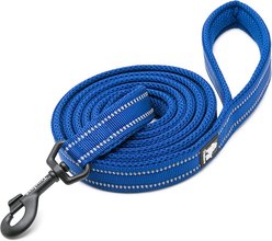 Chai's Choice Premium Outdoor Adventure Padded 3M Polyester Reflective Standard Dog Leash, Royal Blue, 3.6-ft long,1-in wide slide 1 of 3
