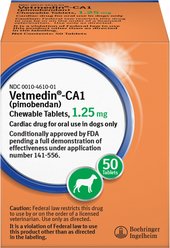 Vetmedin-CA1 (pimobendan) Chewable Tablets for Dogs, 1.25-mg, 50 tablets slide 1 of 9