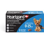 Heartgard Plus Chew for Dogs, up to 25 lbs, (Blue Box), 1 Chew (1-mo. supply)