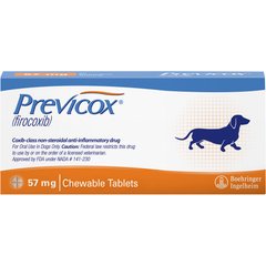 Previcox (Firocoxib) Chewable Tablets for Dogs, 57-mg, 1 tablet