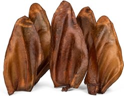 Wholly Pup Smoked Cow Ears Dog Treats, 5 count