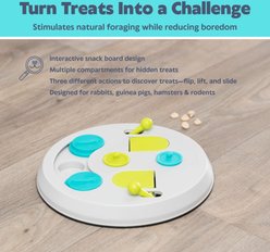 TRIXIE Strategy Flip Board Small Pet Snack Game Toy, White & Green, Medium slide 2 of 7