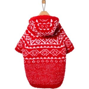Frisco Snuggle Up Knit Dog & Cat Hoodie, Red, XX-Large