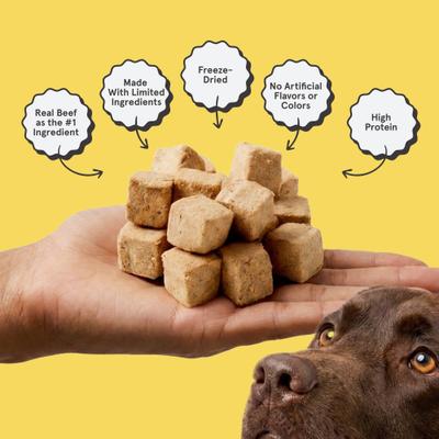 Show full view: Kismet Beef & Sweet Potato Nugs Freeze-Dried Dog Treats, 1-oz bag slide 3 of 9