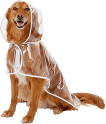 Frisco Lightweight Clear Vinyl Dog Raincoat, Clear, XX-Large
