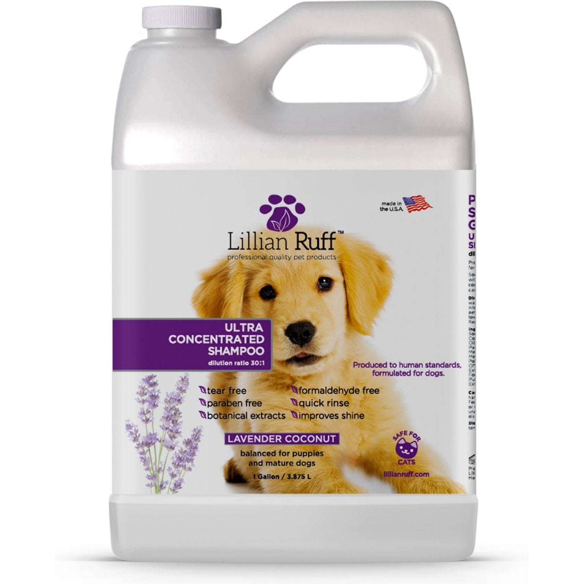 Lillian Ruff Ultra Concentrated Dog Shampoo, 128-fl oz bottle