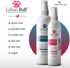 Lillian Ruff Waterless Dog & Cat Shampoo & Leave in Conditioner Set, 1 16-fl oz bottle & 1 8-fl oz bottle slide 2 of 6