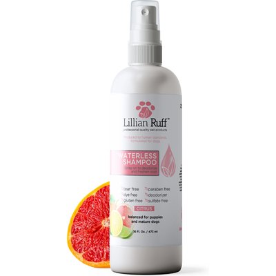 Lillian Ruff Lillian Ruff Waterless Citrus Dog & Cat Shampoo, 16-fl oz bottle