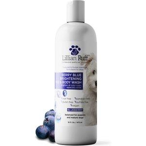 Lillian Ruff Berry Blue Brightening Dog & Cat Face & Body Wash, 16-fl oz bottle