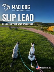 Mad Dog Products Premium Rope Nylon Slip Lead Dog Leash, Red, 6-ft long, 3/8-in wide slide 2 of 9