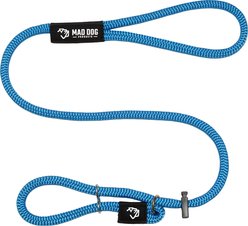 Mad Dog Products Premium Rope Easy Leader Nylon Slip Lead Dog Leash, Royal Blue, 6-ft long, 3/8-in wide