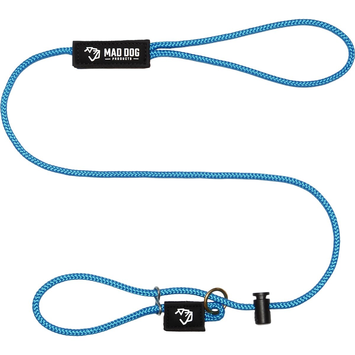 Mad Dog Products Premium Rope Easy Leader Nylon Slip Lead Dog Leash, Royal Blue, 6-ft long, 1/4-in wide