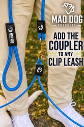 Mad Dog Products Premium Dog Leash Coupler, Red, 1.5-ft long, 1/4-in wide slide 2 of 6