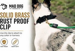 Mad Dog Products Premium Rope Dog Leash, Yellow, 6-ft long, 3/8-in wide slide 2 of 8