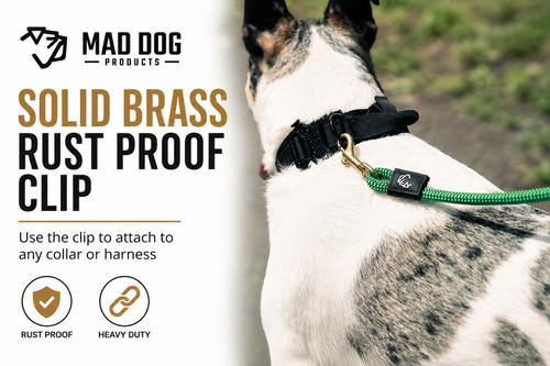 Show full view: Mad Dog Products Premium Rope Dog Leash, Orange, 6-ft long, 3/8-in wide slide 5 of 9